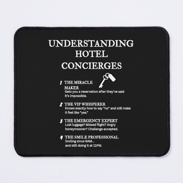 Item preview, Understanding Hotel Concierges – Funny Luxury Life Definitions – Black designed and sold by PsyFlow35.