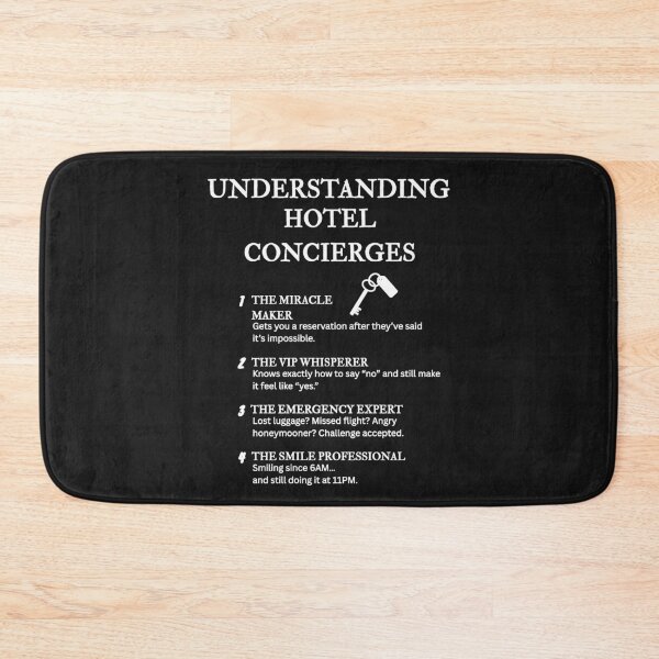 Item preview, Understanding Hotel Concierges – Funny Luxury Life Definitions – Black designed and sold by PsyFlow35.