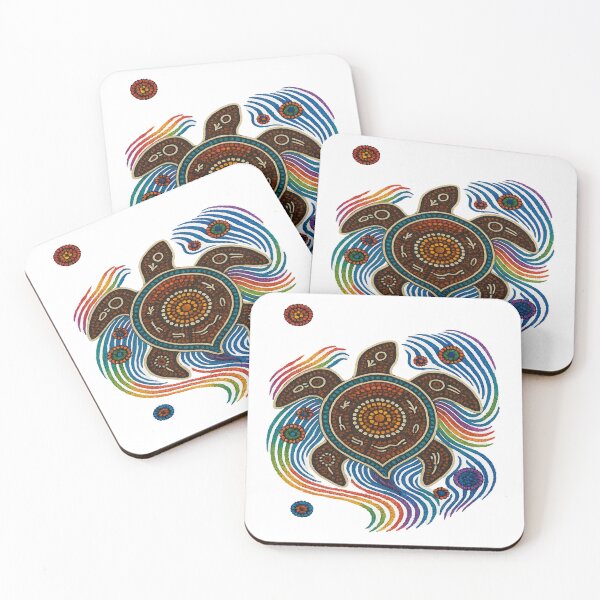 Item preview, Rainbow Turtle Dreaming: An Australian Aboriginal Tribute designed and sold by Globalcitytees.