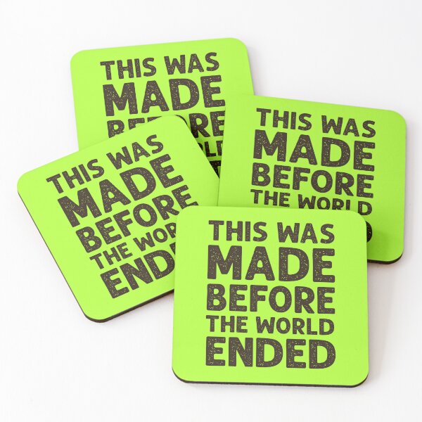Item preview, This was made before the world ended - in black designed and sold by gayishdesign.