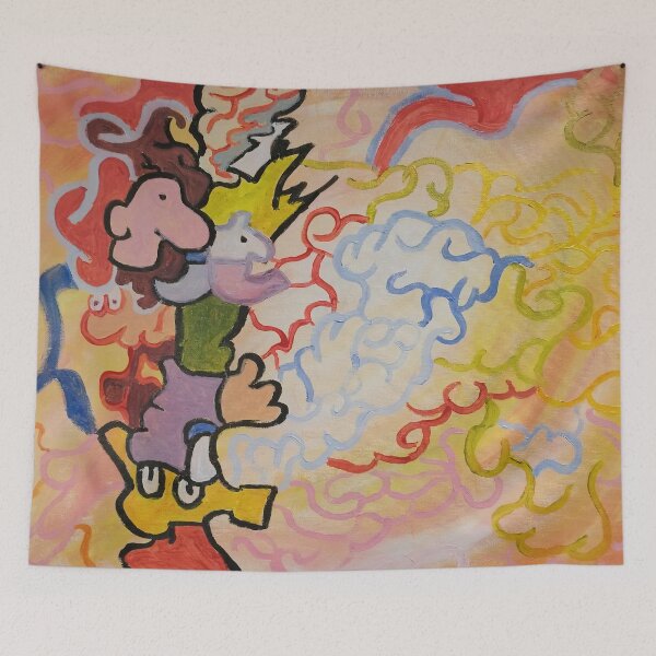 Item preview, Chaotic Harmony – Abstract Faces in Motion by Cotchichi designed and sold by Cotchichi.