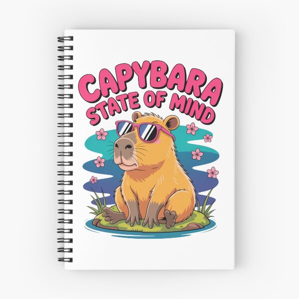 Item preview, Cute Cartoonish Capybara State Of Mind designed and sold by MonkiFlipp.