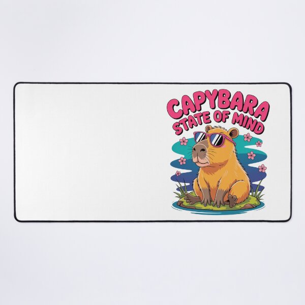 Item preview, Cute Cartoonish Capybara State Of Mind designed and sold by MonkiFlipp.