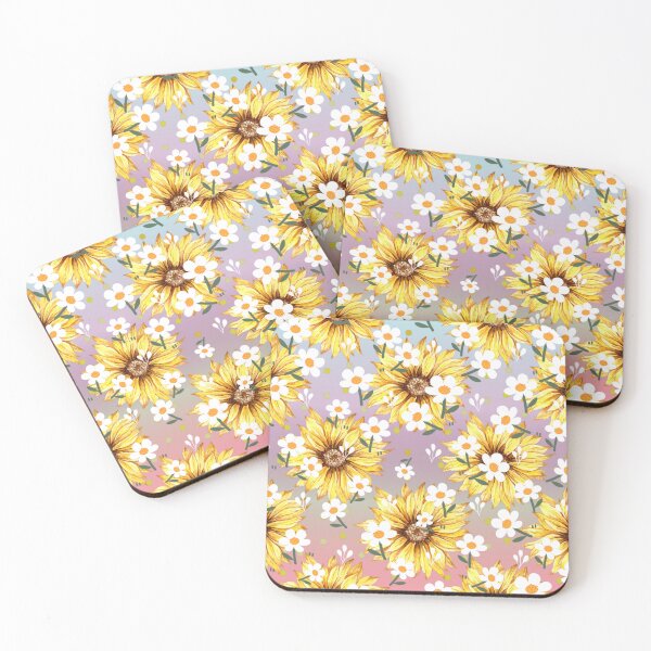 Item preview, Sunflower & Daisy Joyful Pattern designed and sold by ToscaniArt.