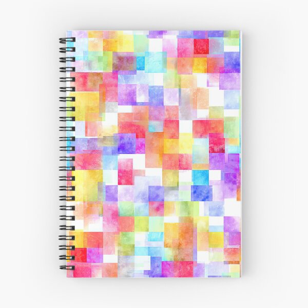 Item preview, Vibrant Watercolor Squares Floating On White Background designed and sold by Piotrek0001.