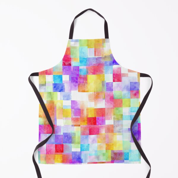 Item preview, Vibrant Watercolor Squares Floating On White Background designed and sold by Piotrek0001.
