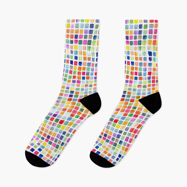Item preview, Gentle Watercolor Grid Pattern With Vibrant Energy designed and sold by Piotrek0001.