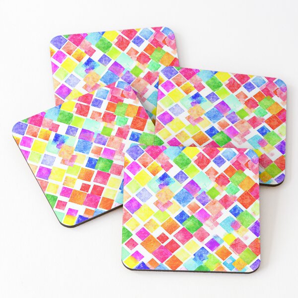 Item preview, Bright Transparent Squares Form A Playful Pattern designed and sold by Piotrek0001.