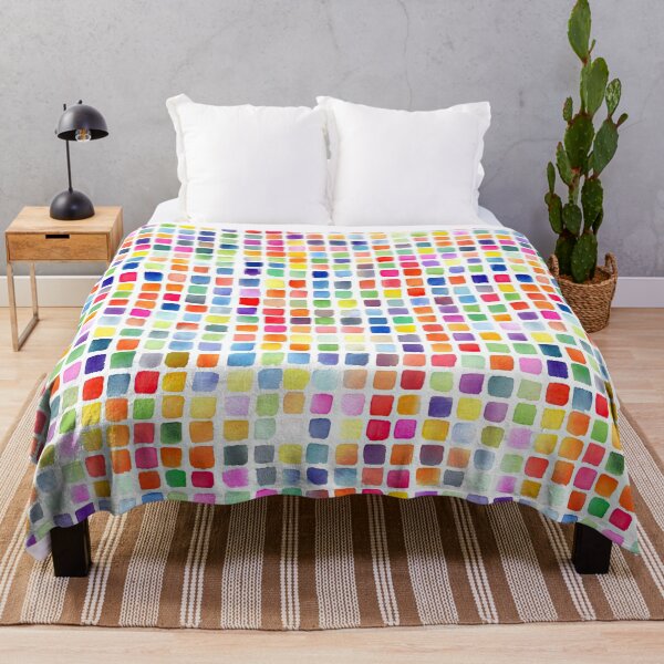 Item preview, Gentle Watercolor Grid Pattern With Vibrant Energy designed and sold by Piotrek0001.