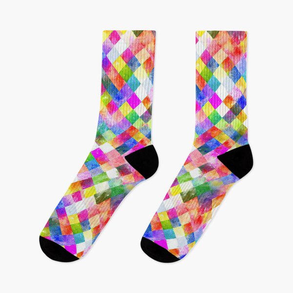 Item preview, Colorful Grid Of Watercolor Squares On White designed and sold by Piotrek0001.