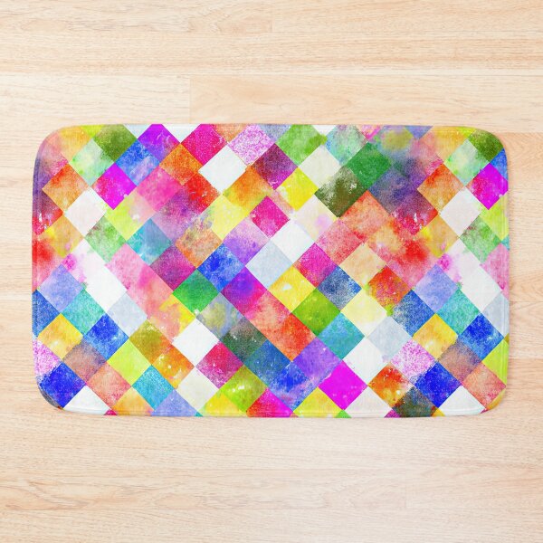 Item preview, Colorful Grid Of Watercolor Squares On White designed and sold by Piotrek0001.