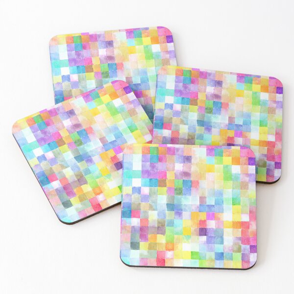 Item preview, Artistic Composition Of Floating Watercolor Squares Pattern designed and sold by Piotrek0001.