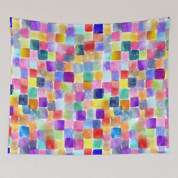 Item preview, Light Geometric Watercolor Grid On Clean Background designed and sold by Piotrek0001.