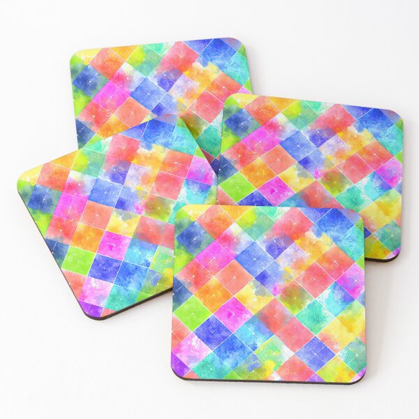 Item preview, Clean Minimal Pattern With Vibrant Watercolor Squares designed and sold by Piotrek0001.