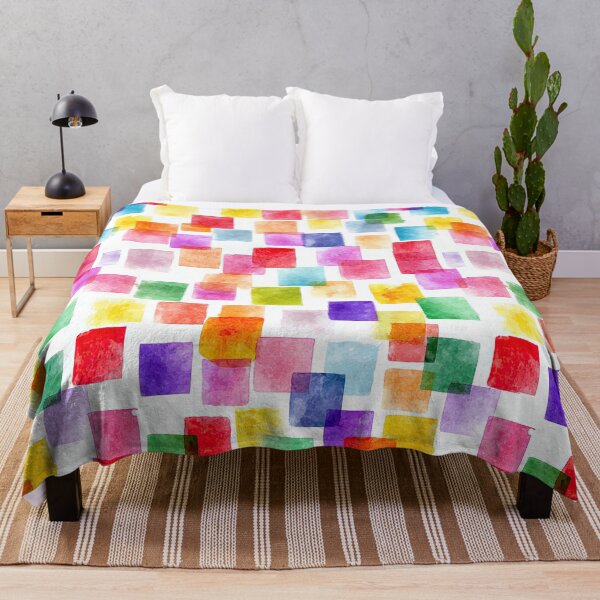 Item preview, Harmonious Watercolor Pattern With Subtle Square Details designed and sold by Piotrek0001.