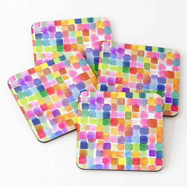 Item preview, Elegant Abstract Grid With Pastel Watercolor Touch designed and sold by Piotrek0001.