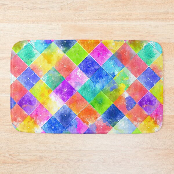 Item preview, Clean Minimal Pattern With Vibrant Watercolor Squares designed and sold by Piotrek0001.