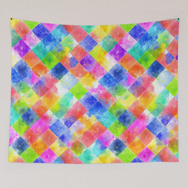 Item preview, Clean Minimal Pattern With Vibrant Watercolor Squares designed and sold by Piotrek0001.