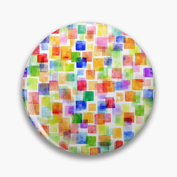 Item preview, Whimsical Watercolor Pattern With Repeating Square Motif designed and sold by Piotrek0001.