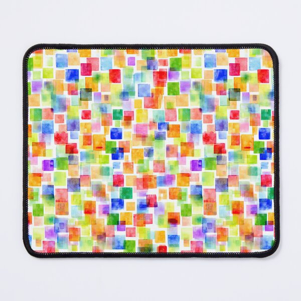 Item preview, Whimsical Watercolor Pattern With Repeating Square Motif designed and sold by Piotrek0001.