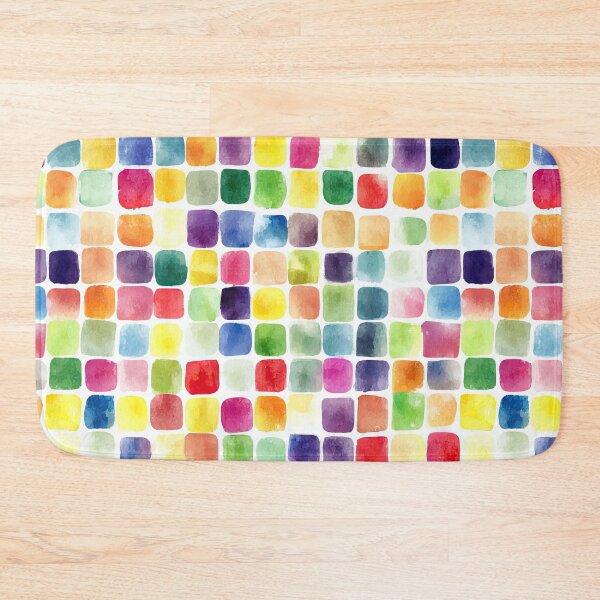Item preview, Soft And Colorful Watercolor Squares On White designed and sold by Piotrek0001.