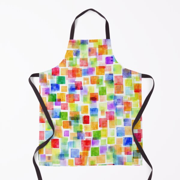 Item preview, Whimsical Watercolor Pattern With Repeating Square Motif designed and sold by Piotrek0001.