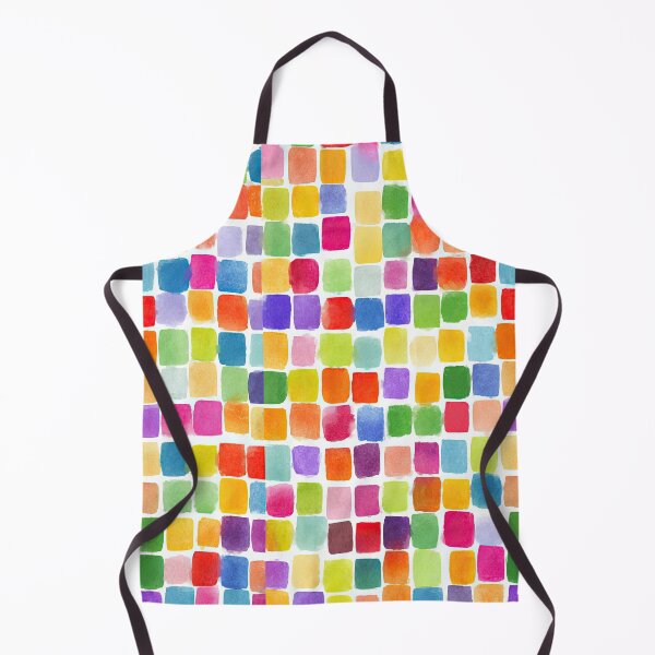 Item preview, Square Watercolor Pattern On Crisp White Canvas designed and sold by Piotrek0001.