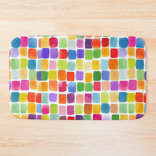 Item preview, Square Watercolor Pattern On Crisp White Canvas designed and sold by Piotrek0001.