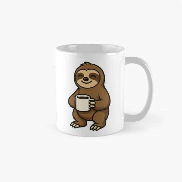 Item preview, Cute Sloth With Coffee designed and sold by k3rstman1.