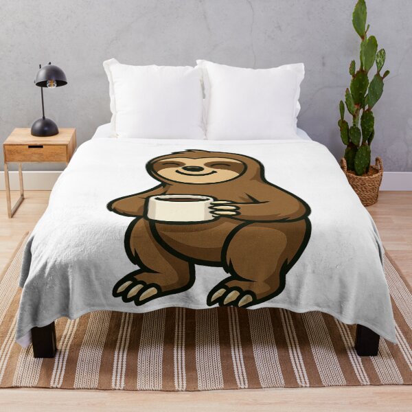 Item preview, Cute Sloth With Coffee designed and sold by k3rstman1.