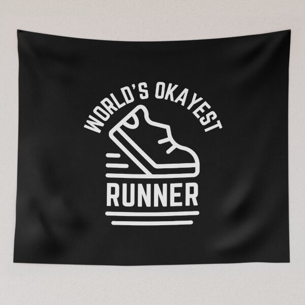 Item preview, World's Okayest Runner Sarcastic Running Marathon designed and sold by StrideSuccess.