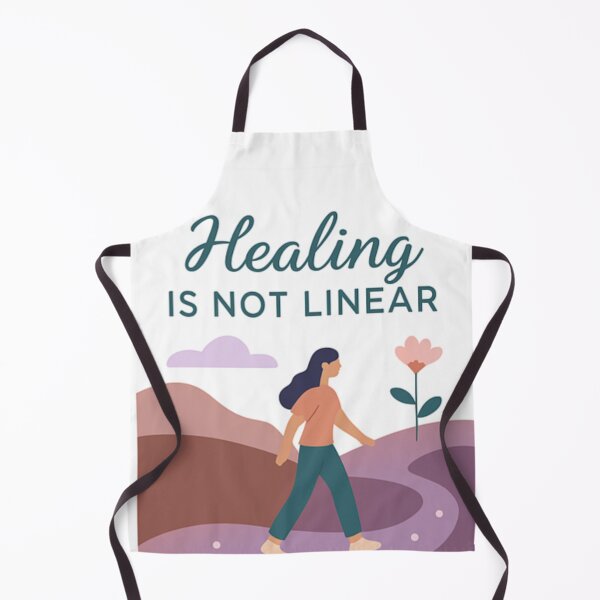 Item preview, Healing is Not Linear – Mental Health Journey Quote Design designed and sold by ShivThulirVerse.
