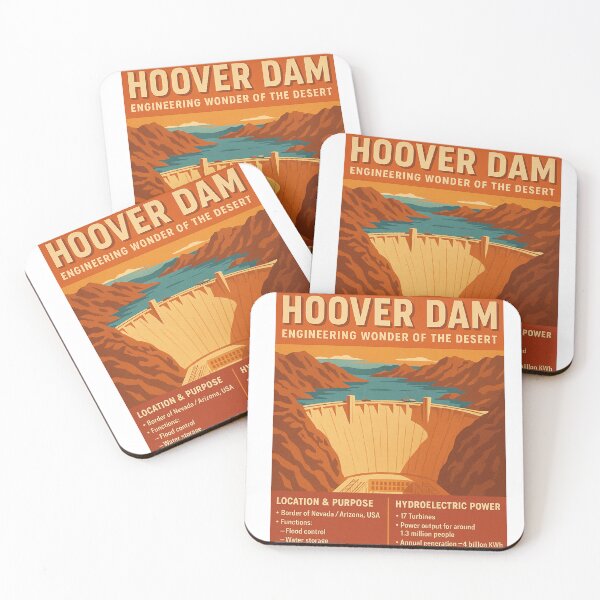 Item preview,  Hoover Dam Facts – Engineering Wonder of the Desert designed and sold by CyberArtistOne.