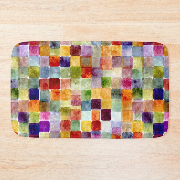 Item preview, Gentle Watercolor Grid Of Transparent Color Squares designed and sold by Piotrek0001.