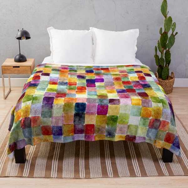Item preview, Gentle Watercolor Grid Of Transparent Color Squares designed and sold by Piotrek0001.