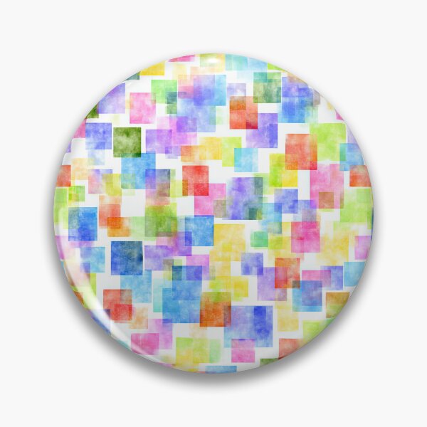 Item preview, Colorful Watercolor Squares Spread Across Clean Canvas designed and sold by Piotrek0001.