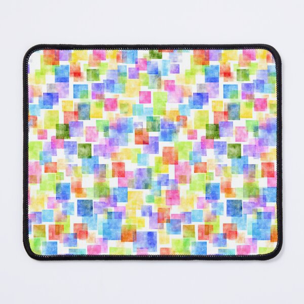 Item preview, Colorful Watercolor Squares Spread Across Clean Canvas designed and sold by Piotrek0001.