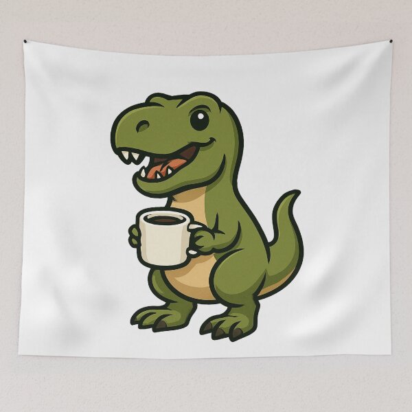 Item preview, T-rex With Coffee designed and sold by k3rstman1.