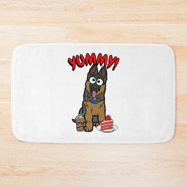 Item preview, Funny Guard dog is enjoying coffee and cake designed and sold by Pet Station.