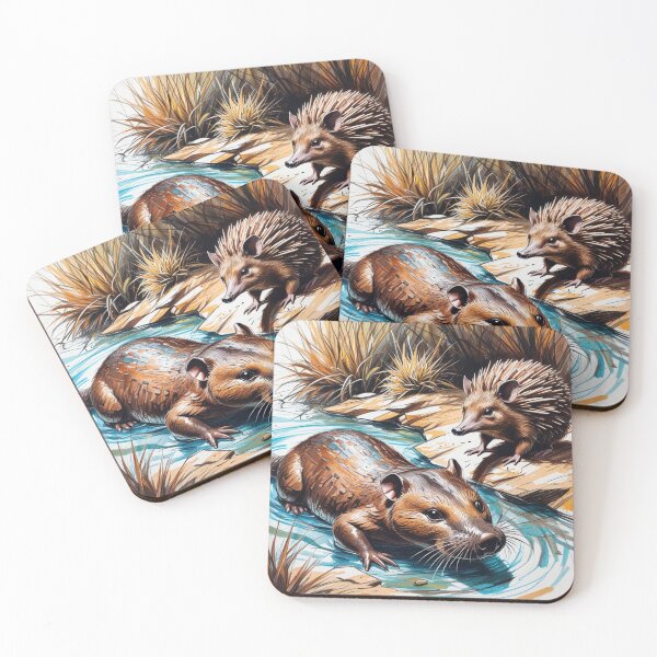 Item preview, Platypus and Echidna designed and sold by Hindutvaart.