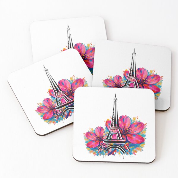 Item preview, Parisian souvenir Eiffel tower paris cherry blossom designed and sold by Colorfulman.