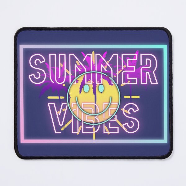 Item preview, SunShine & Smiles: Summer Vibes Palm Trees Neon Dark Blue designed and sold by StarStudio360.