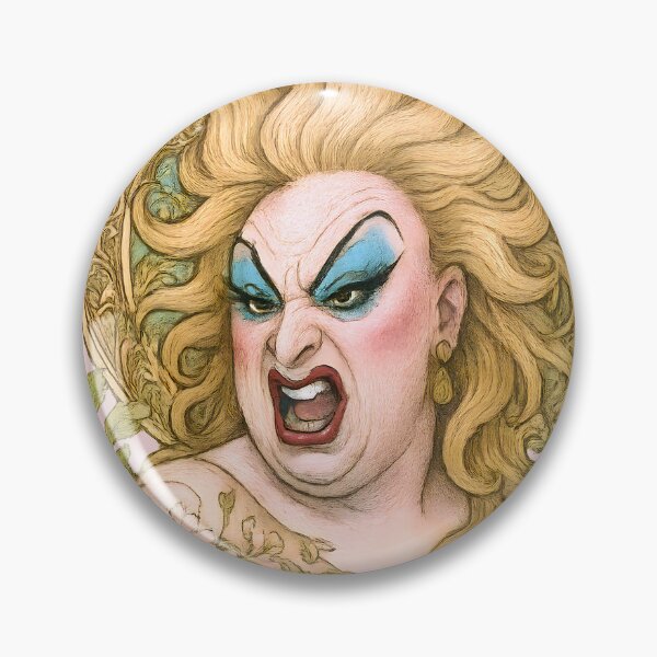 Item preview, Divine Drag Queen in Alphonse Mucha Style – Art Nouveau Cult Icon designed and sold by Shoot-The-Moon.