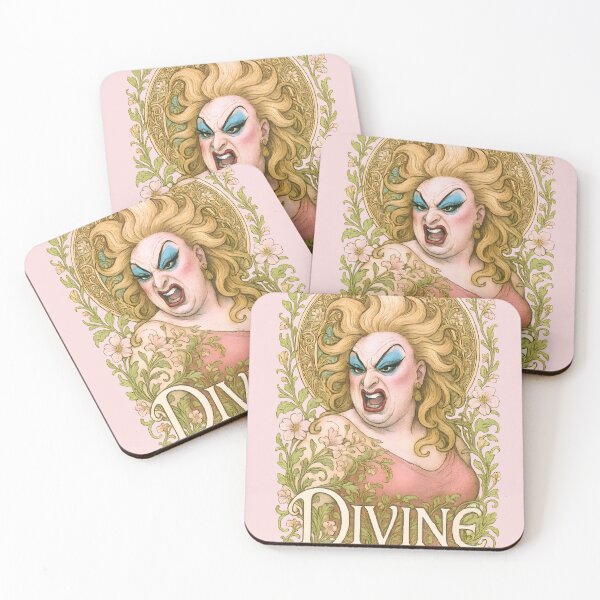 Item preview, Divine Drag Queen in Alphonse Mucha Style – Art Nouveau Cult Icon designed and sold by Shoot-The-Moon.