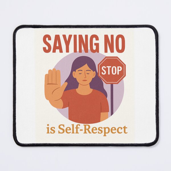 Item preview, Saying No Is Self-Respect – Empowerment Quote Design designed and sold by ShivThulirVerse.