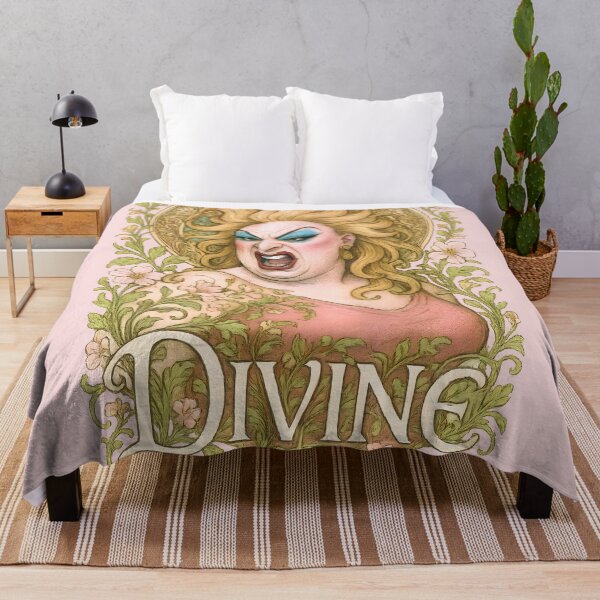 Item preview, Divine Drag Queen in Alphonse Mucha Style – Art Nouveau Cult Icon designed and sold by Shoot-The-Moon.