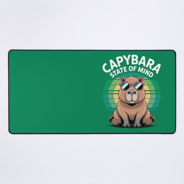 Item preview, Cute Cartoonish Capybara State Of Mind designed and sold by MonkiFlipp.