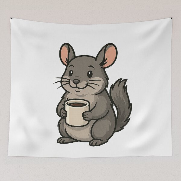 Item preview, Chinchilla With Coffee designed and sold by k3rstman1.