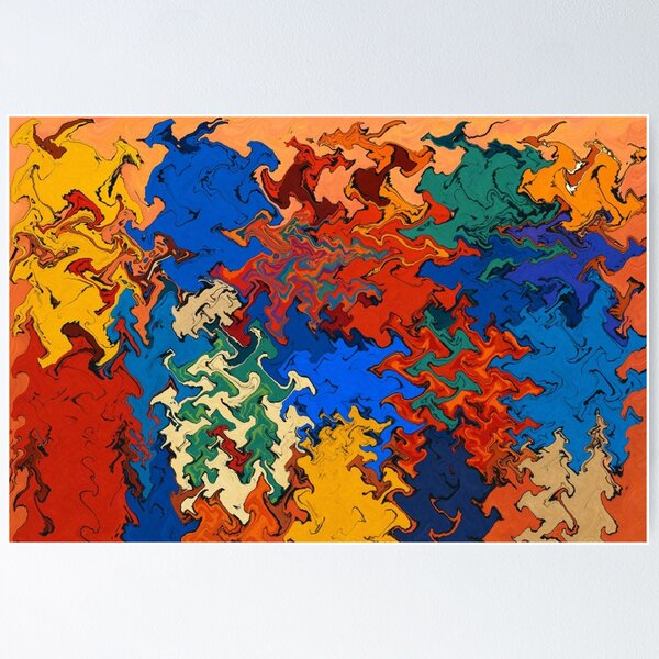 Item preview, Colorful abstract artwork designed and sold by Sigtrix.