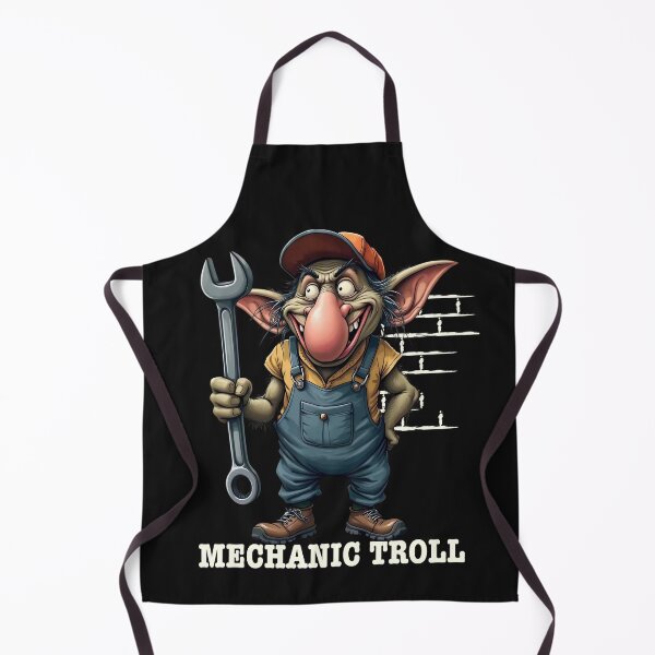 Item preview, Funny Mechanic Troll Design for Car Lovers and Garage Fans designed and sold by MTJ-Mushrooms.
